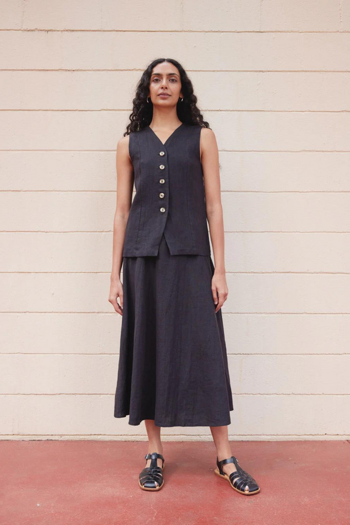 First Rite Alma Skirt in Black at Parc Shop