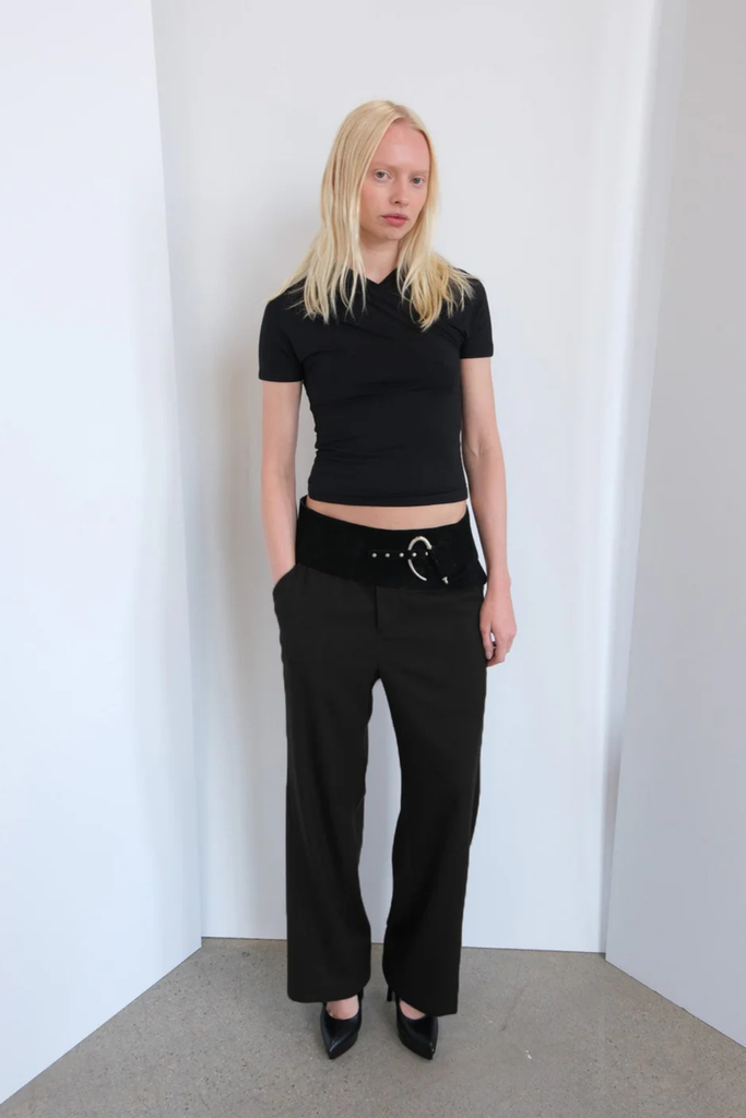 Geel Andy Low Rise Trouser at Parc Shop