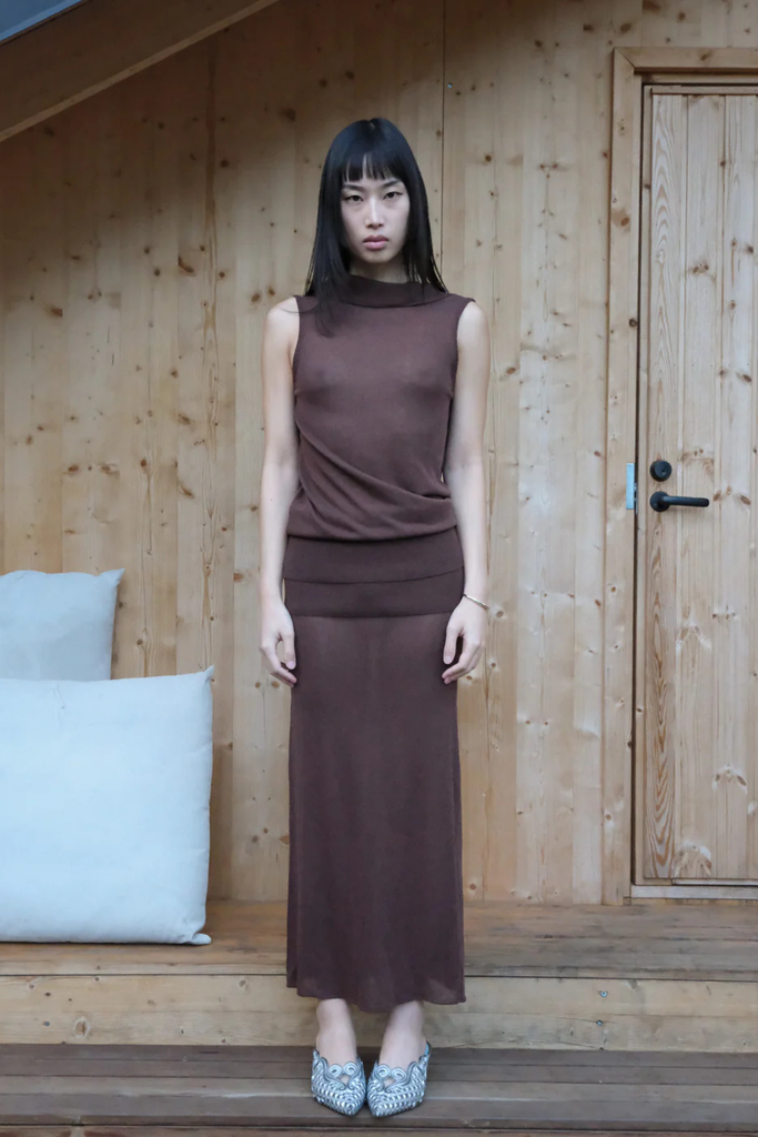 Geel Danni Skirt in Brown at Parc Shop | Minneapolis, MN