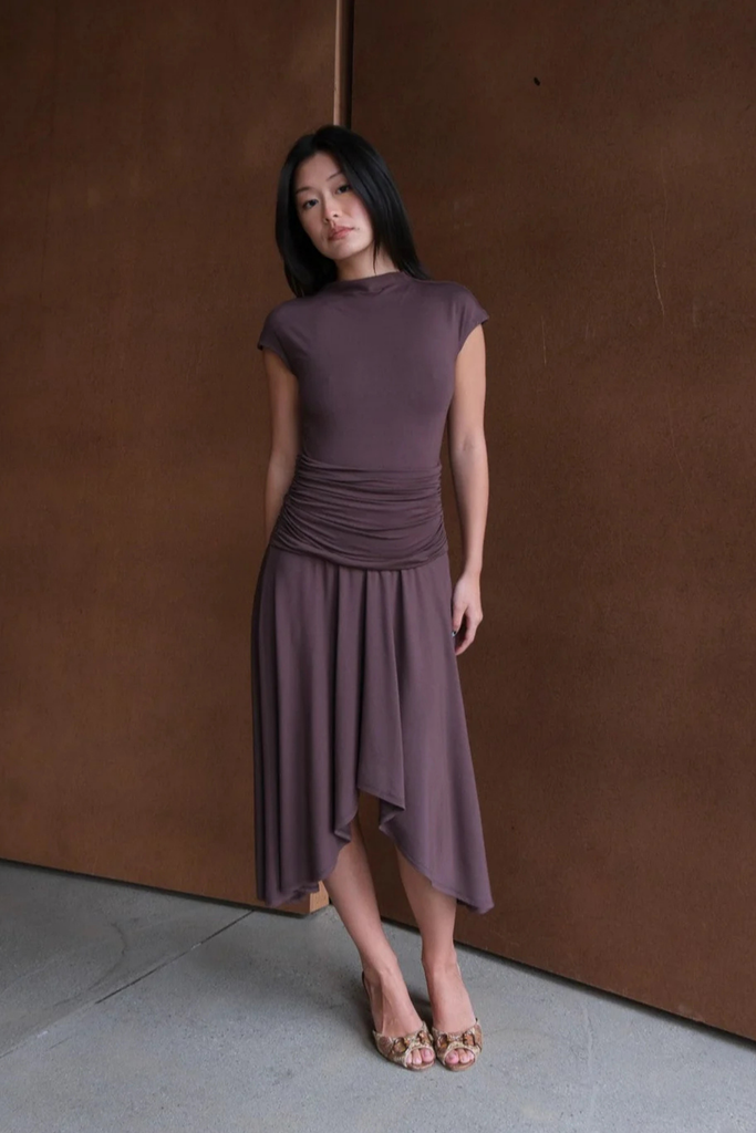 Geel Elodie Dress in Hickory Brown at Parc Shop | Minneapolis, MN 