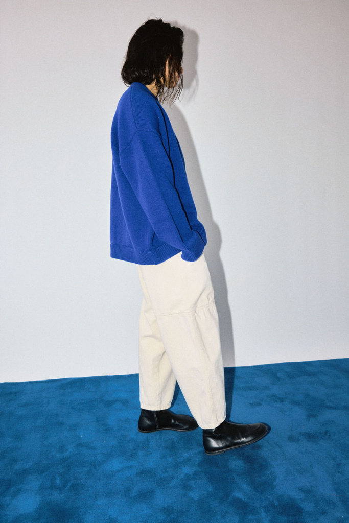 James Street Co. Oversized Wool Cardigan in Cobalt Blue at Parc Shop