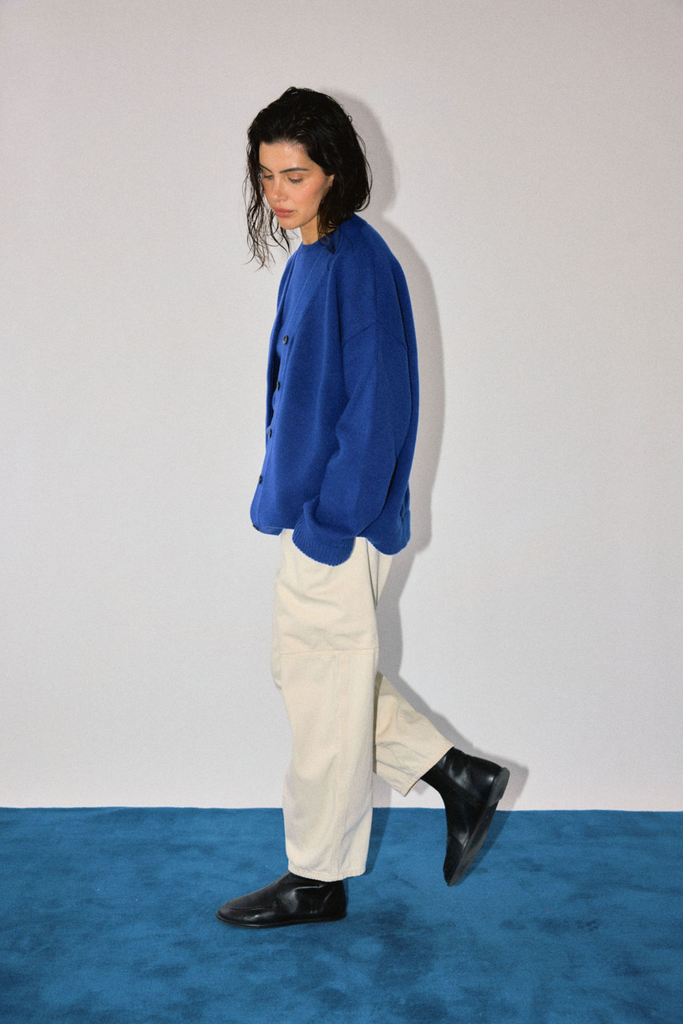 James Street Co. Oversized Wool Cardigan in Cobalt Blue at Parc Shop