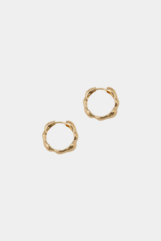 Kara Yoo Medium Lara Hoops in Gold at Parc Shop