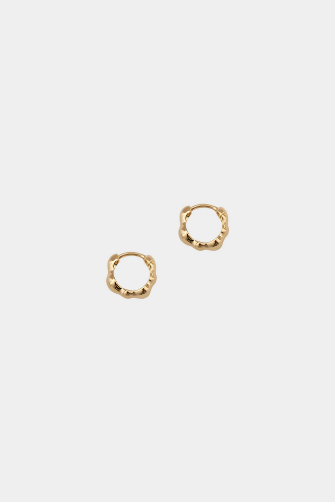 Kara Yoo Small Lara Hoops in Gold at Parc Shop