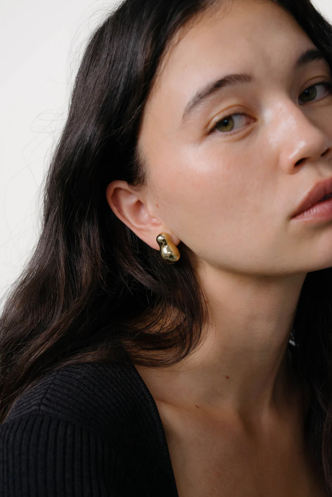 Kara Yoo Willa Studs in Gold at Parc Shop