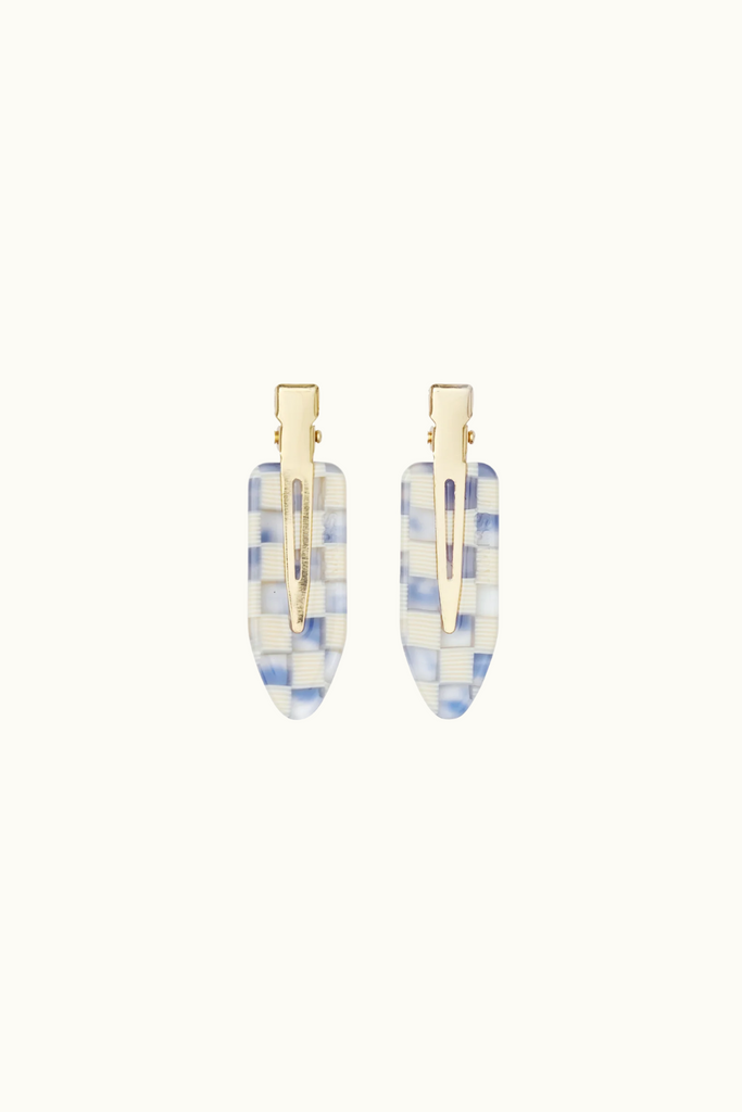 Karst Creaseless Clips in Sky Checker at Parc Shop