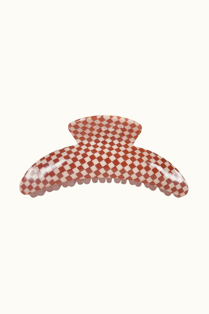Karst Slim Hair Claw in Maraschino Checker at Parc Shop | Minneapolis, MN