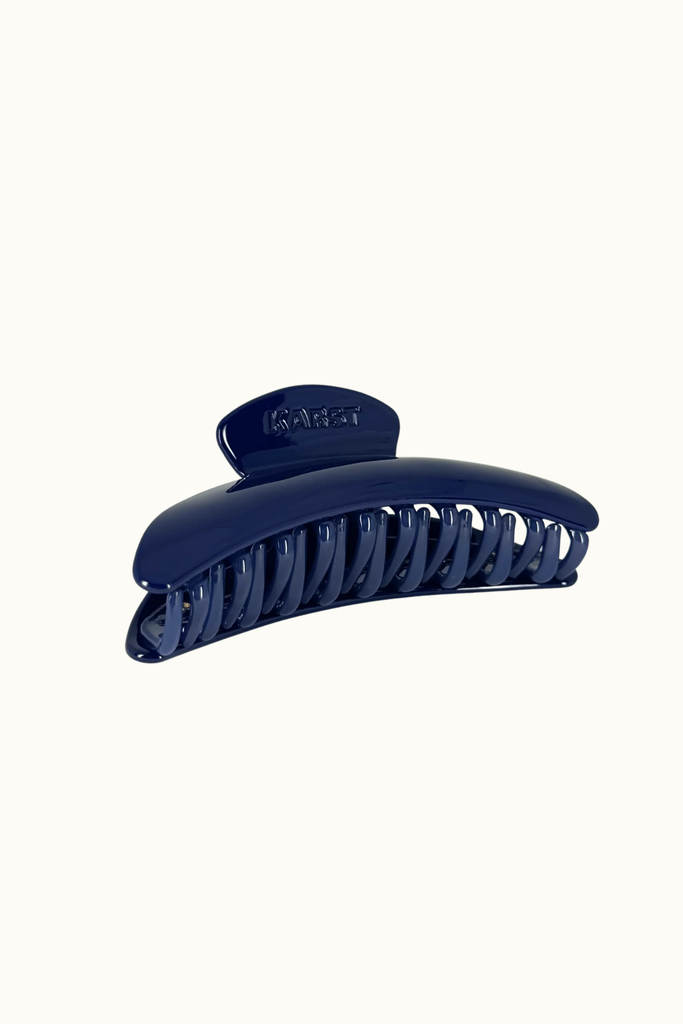 Karst Slim Hair Claw in Midnight Navy Blue at Parc Shop | Minneapolis, MN