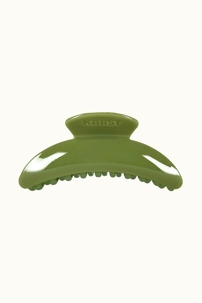 Karst Slim Hair Claw in Olive at Parc Shop | Minneapolis, MN