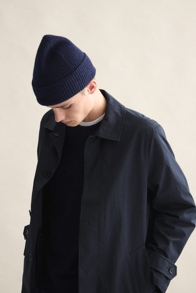 Le Bonnet Classic Beanie in Midnight Blue at Parc Shop