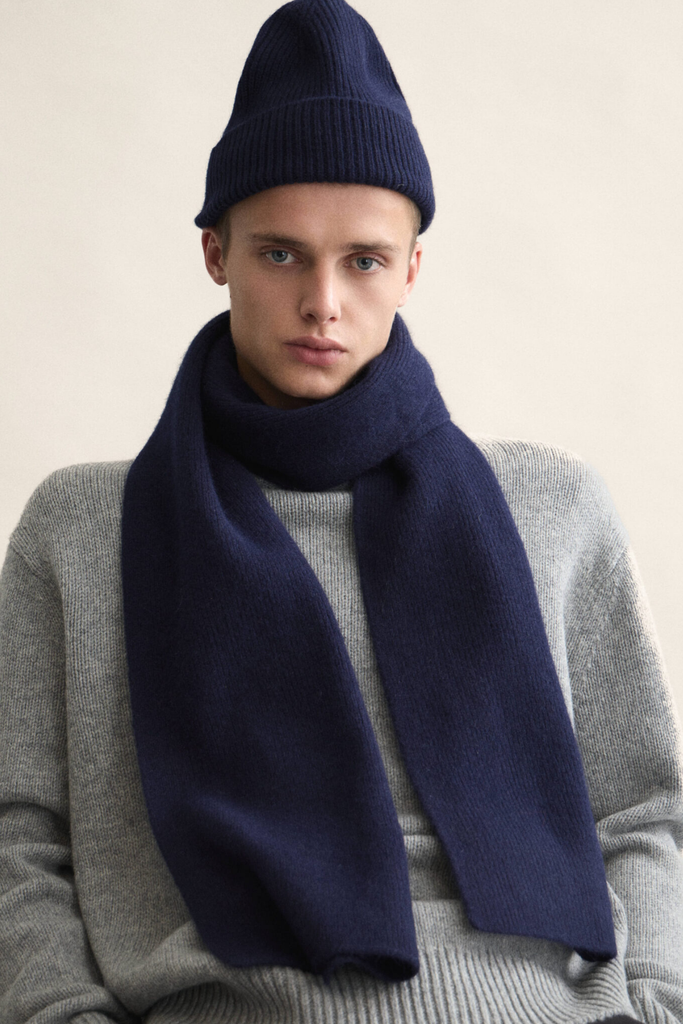 Le Bonnet Scarf at Midnight Blue at Parc Shop