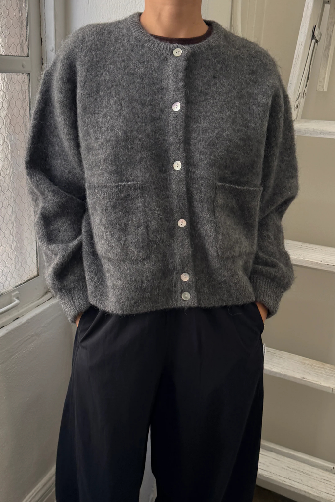 Le Bon Shoppe Amelie Alpaca Cardigan in Charcoal at Parc Shop | Minneapolis, MN