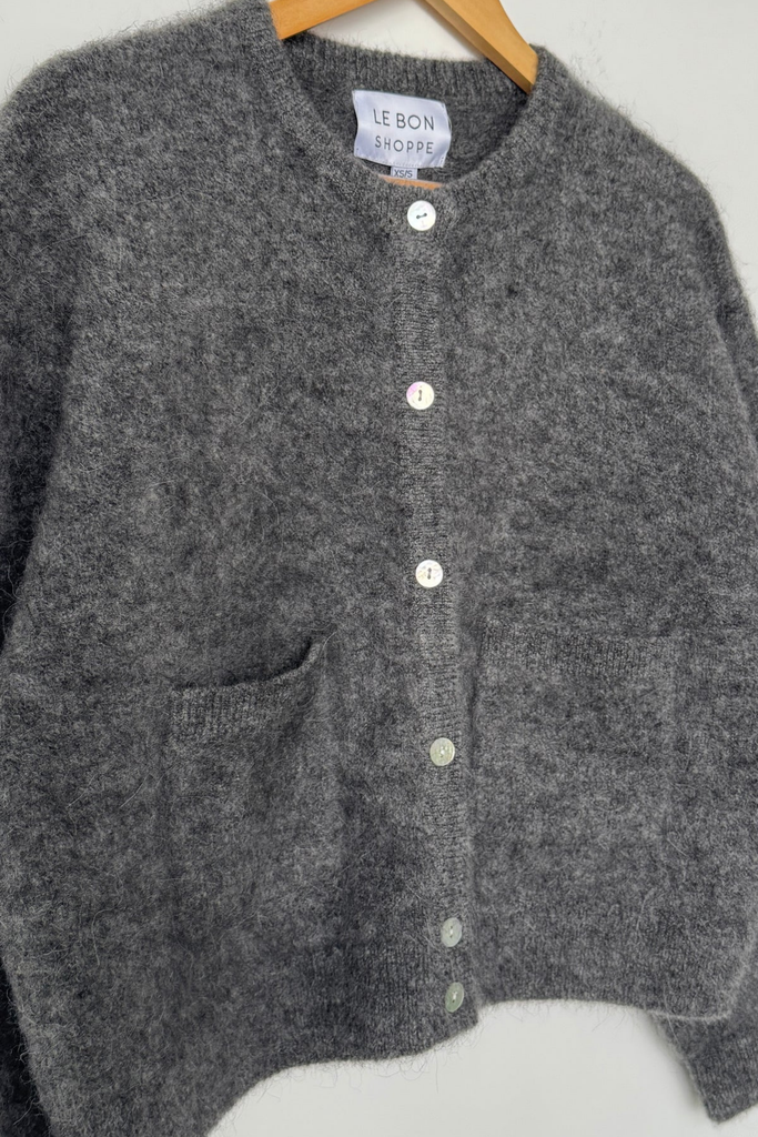 Le Bon Shoppe Amelie Alpaca Cardigan in Charcoal at Parc Shop | Minneapolis, MN