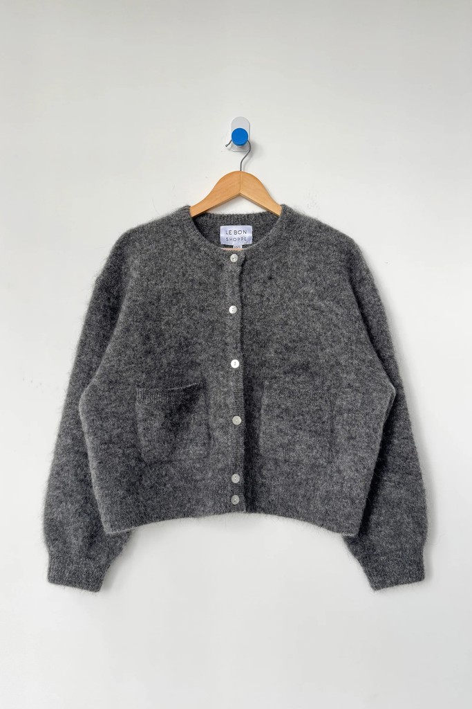 Le Bon Shoppe Amelie Alpaca Cardigan in Charcoal at Parc Shop | Minneapolis, MN