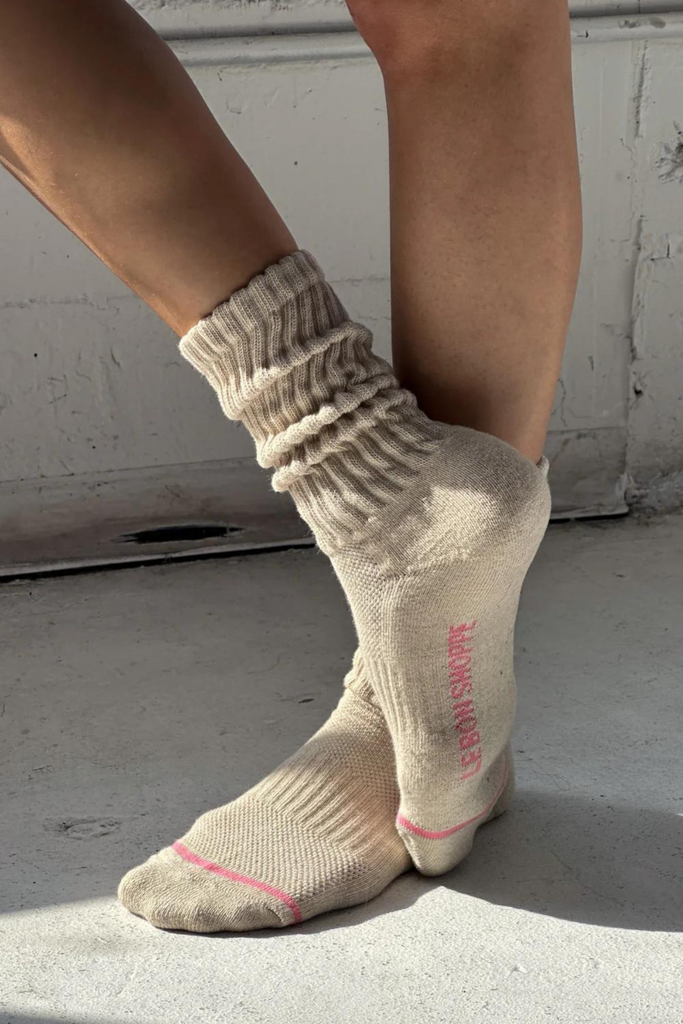 Le Bon Shoppe Ballet Socks in Oatmeal at Parc Shop