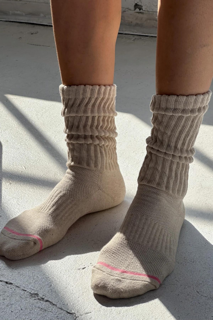 Le Bon Shoppe Ballet Socks in Oatmeal at Parc Shop