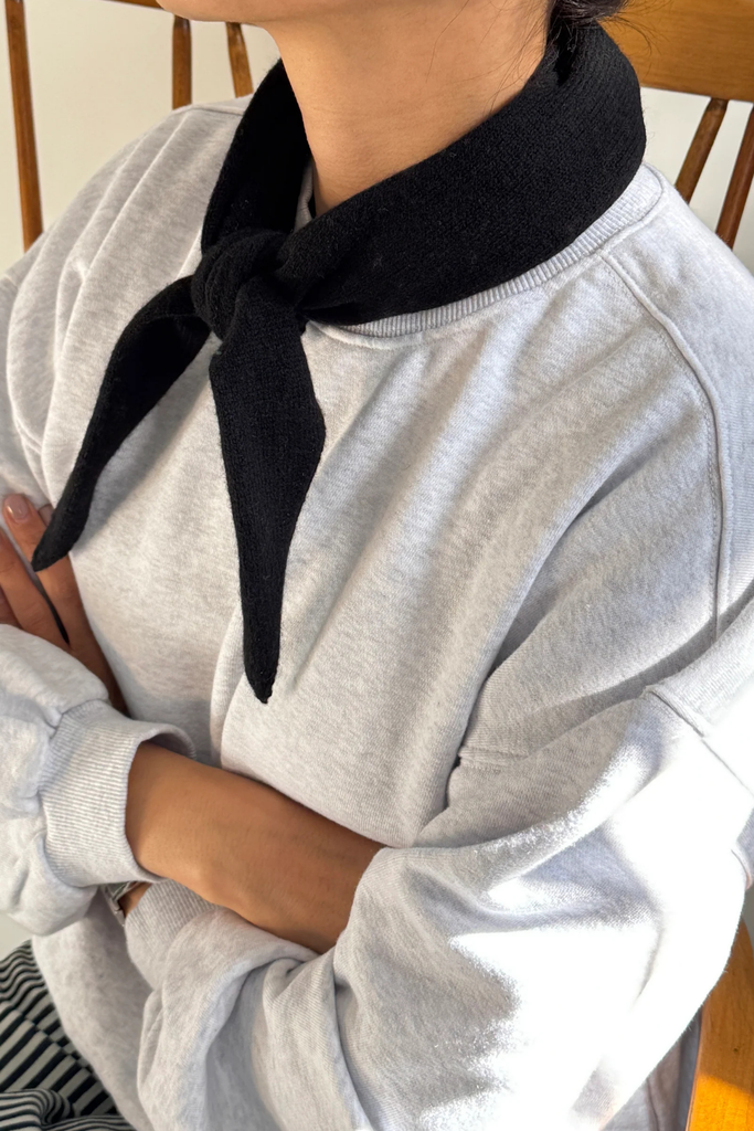 Le Bon Shoppe Cashmere Bandana in Black at Parc Shop | Minneapolis, MN