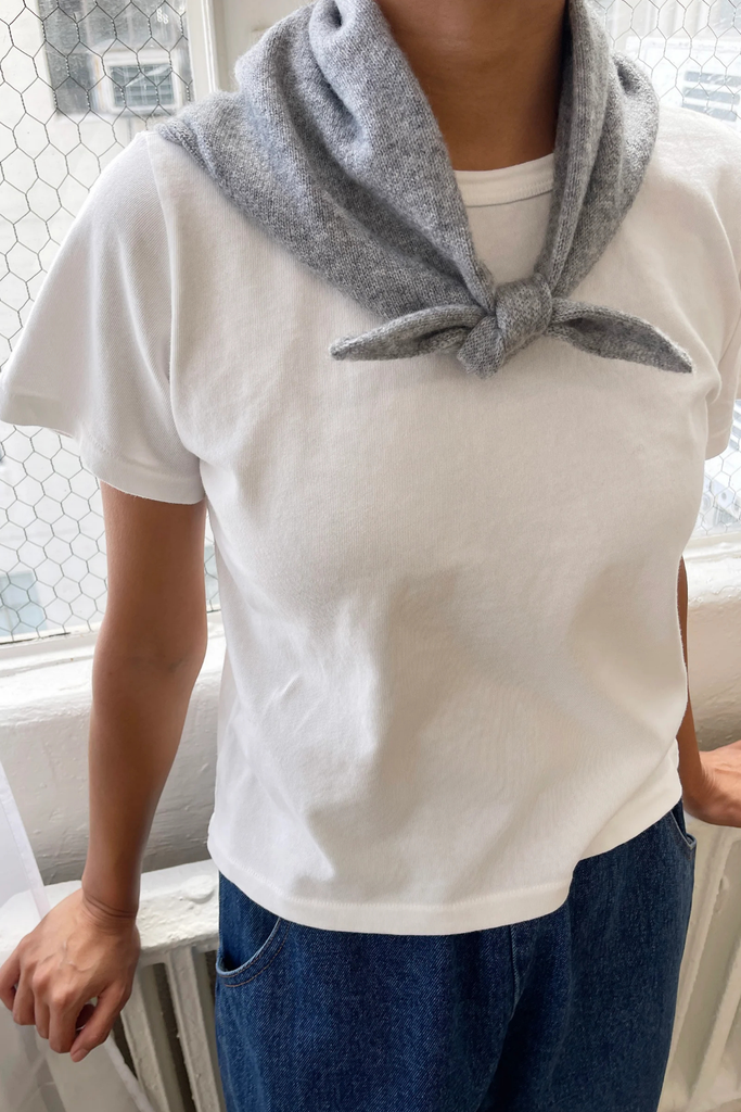 Le Bon Shoppe Cashmere Bandana in Heather Grey at Parc Shop | Minneapolis, MN