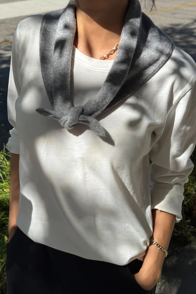 Le Bon Shoppe Cashmere Bandana in Heather Grey at Parc Shop | Minneapolis, MN
