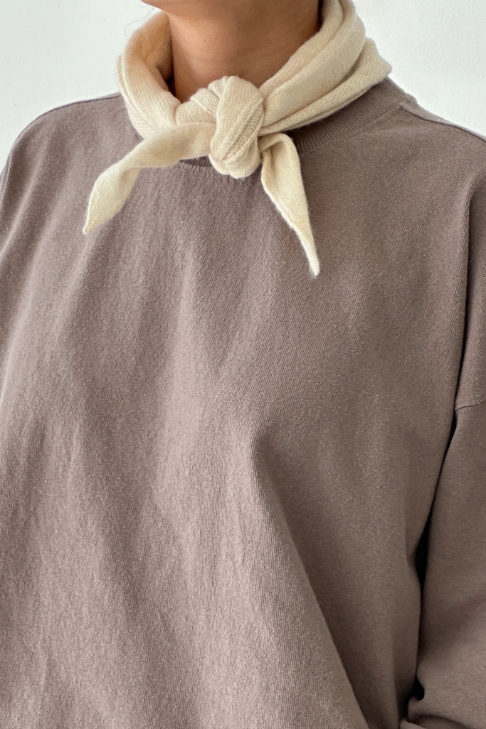 Le Bon Shoppe Cashmere Bandana in Oatmeal Cream at Parc Shop | Minneapolis, MN