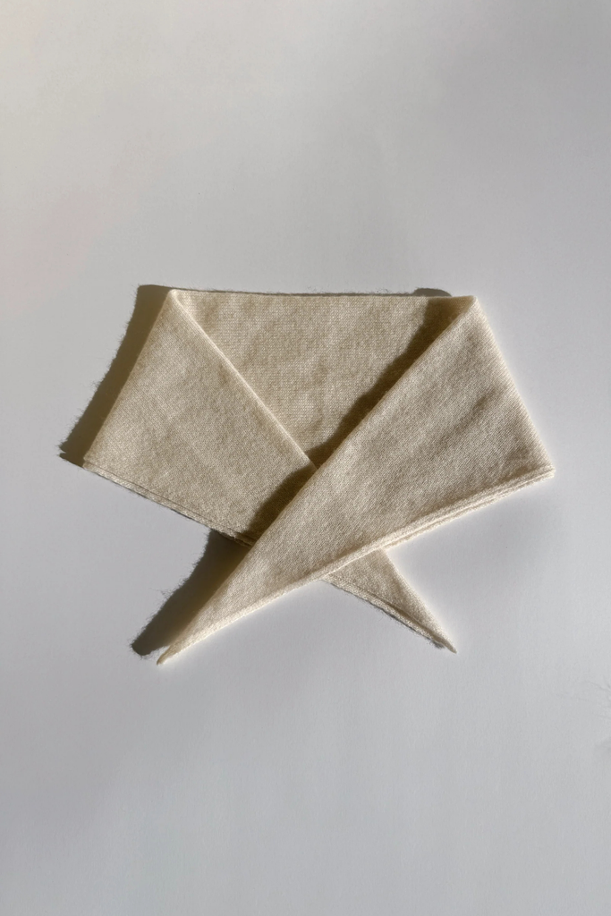 Le Bon Shoppe Cashmere Bandana in Oatmeal Cream at Parc Shop | Minneapolis, MN