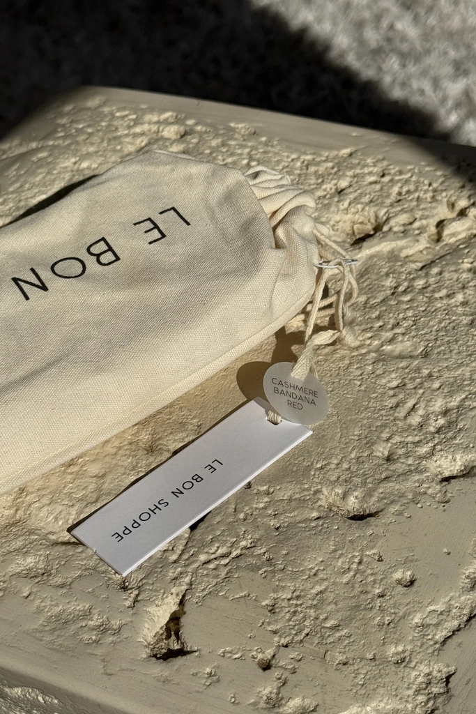 Le Bon Shoppe Cashmere Bandana in Red at Parc Shop | Minneapolis, MN