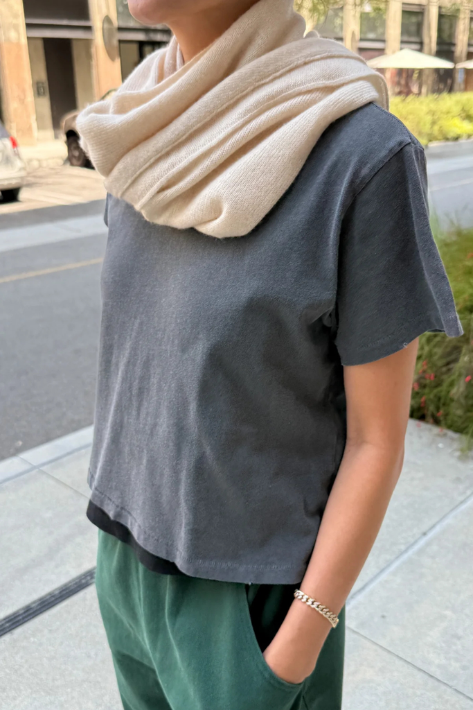 Le Bon Shoppe Cashmere Shawl in Oatmeal at Parc Shop | Minneapolis, MN