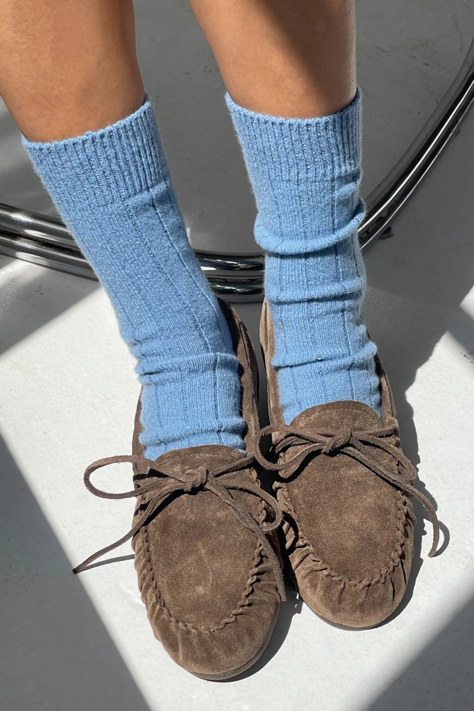 Le Bon Shoppe Classic Cashmere Socks in Bluebell at Parc Shop | Minneapolis, MN