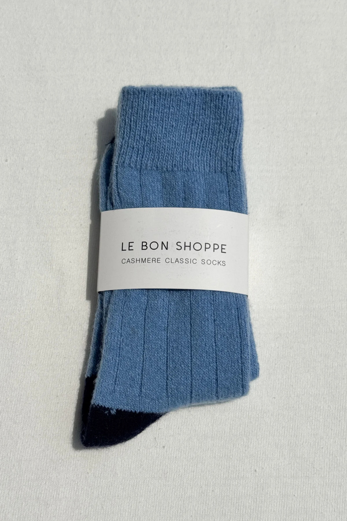 Le Bon Shoppe Classic Cashmere Socks in Bluebell at Parc Shop | Minneapolis, MN