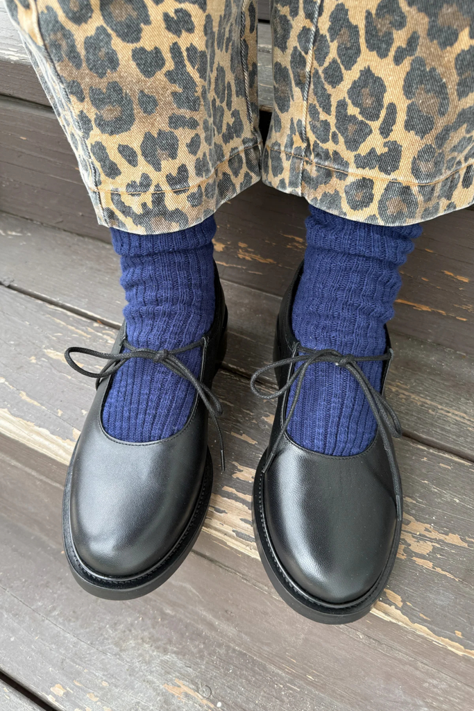 Le Bon Shoppe Cottage Socks in Navy at Parc Shop | Minneapolis, MN
