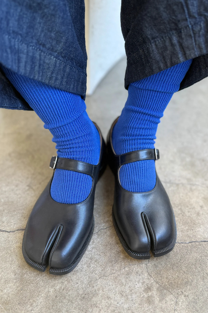 Le Bon Shoppe Crisp Step Socks in Blue at Parc Shop