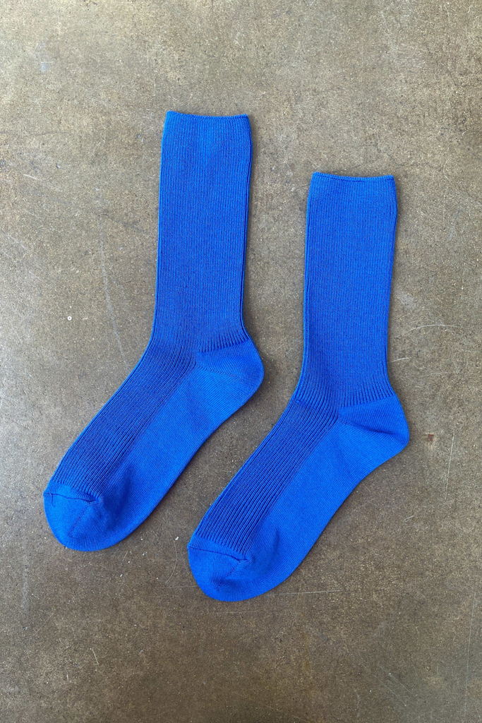 Le Bon Shoppe Crisp Step Socks in Blue at Parc Shop