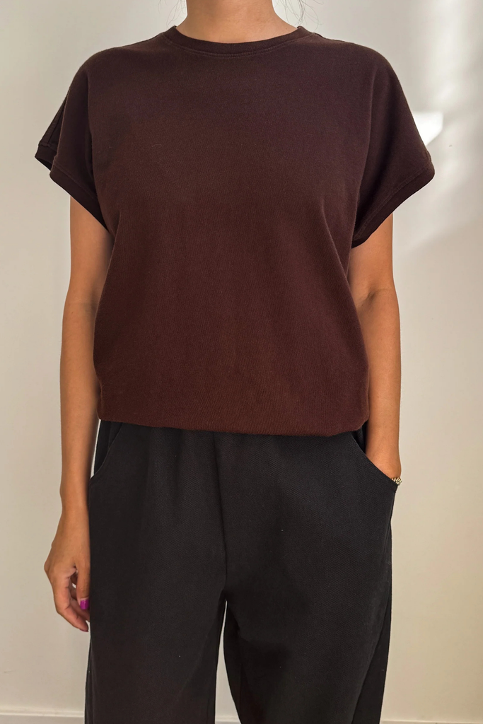 Le Bon Shoppe Ease Tee in Dark Cacao Brown at Parc Shop | Minneapolis, MN