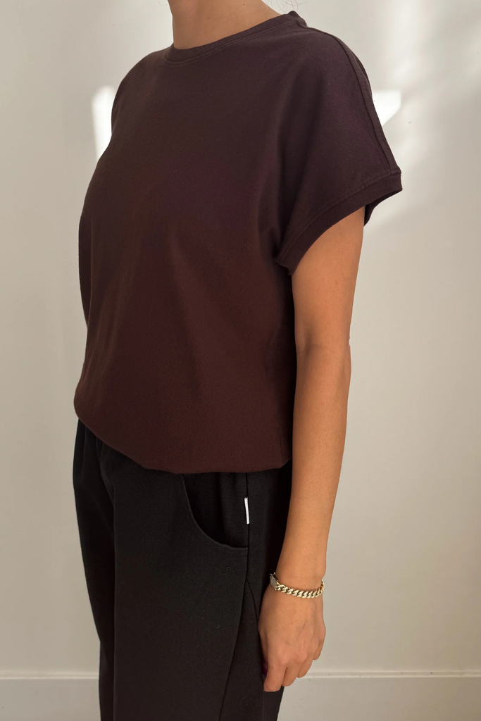 Le Bon Shoppe Ease Tee in Dark Cacao Brown at Parc Shop | Minneapolis, MN