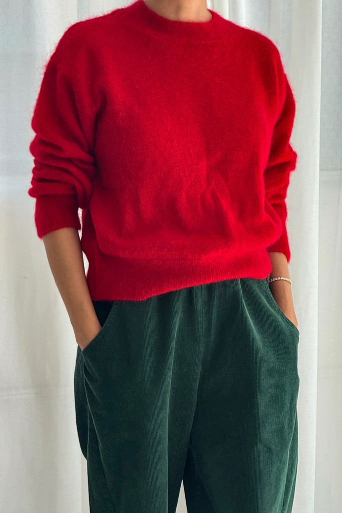Le Bon Shoppe Finn Mohair Sweater in Red at Parc Shop | Minneapolis, MN