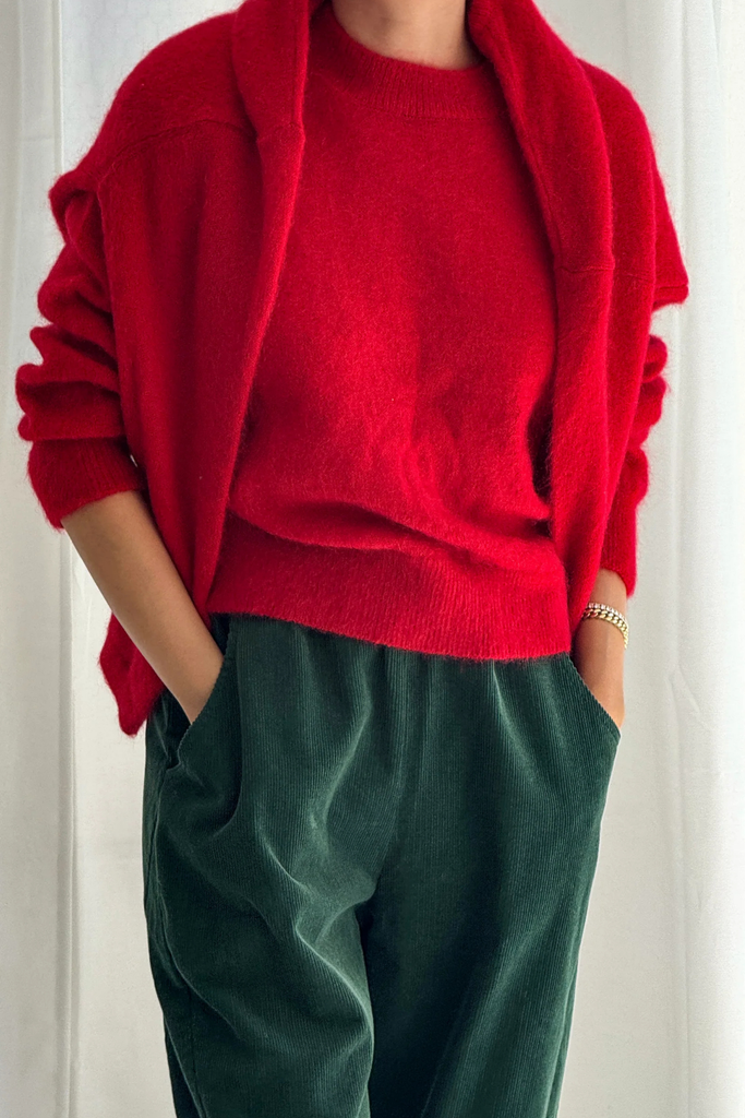 Le Bon Shoppe Finn Mohair Sweater in Red at Parc Shop | Minneapolis, MN