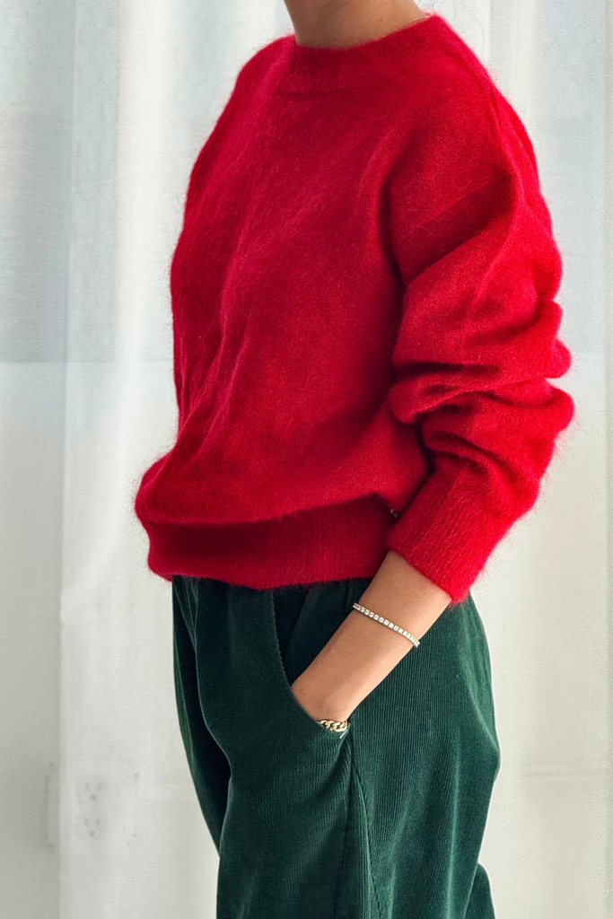Le Bon Shoppe Finn Mohair Sweater in Red at Parc Shop | Minneapolis, MN