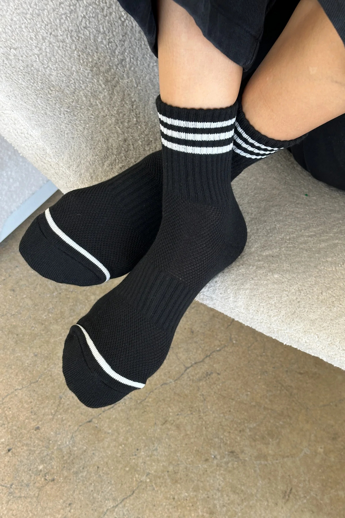 Le Bon Shoppe  Girlfriend Socks in Black at Parc Shop | Minneapolis, MN
