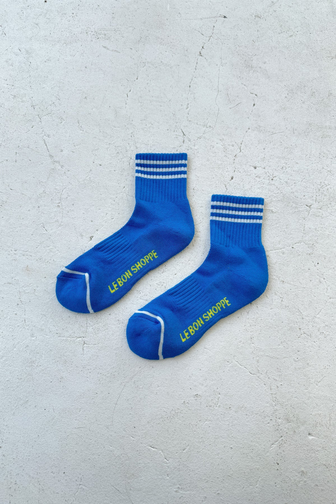 Le Bon Shoppe Girlfriend Socks in Royal Blue at Parc Shop