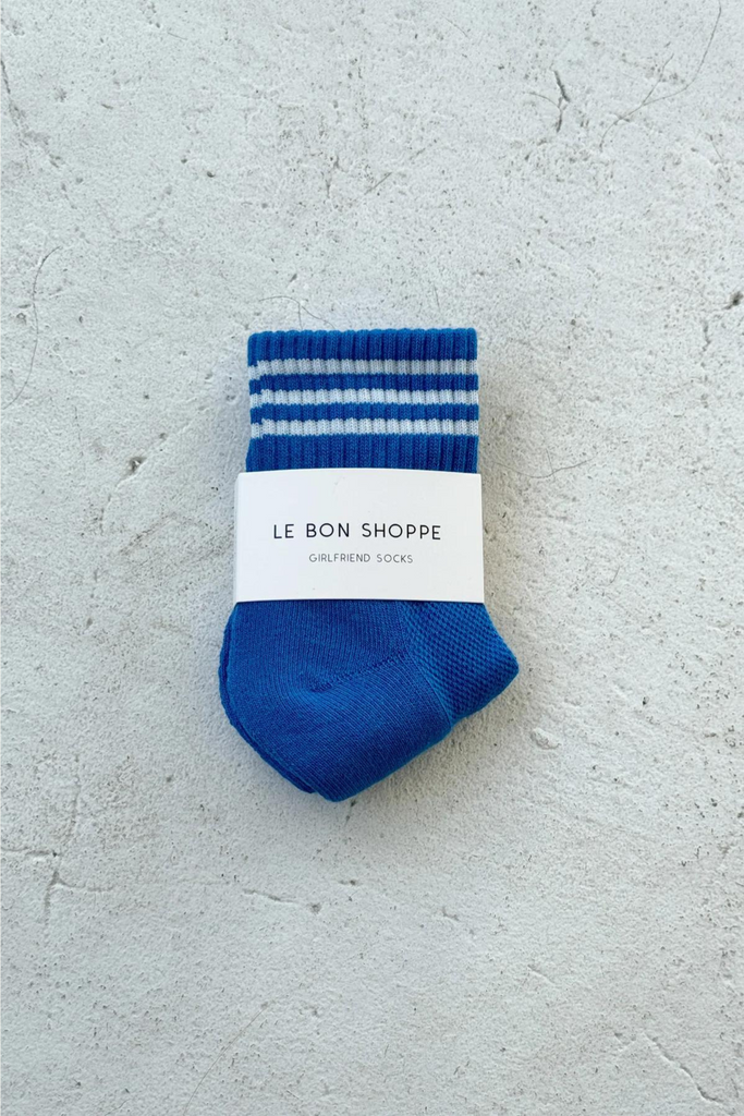 Le Bon Shoppe Girlfriend Socks in Royal Blue at Parc Shop
