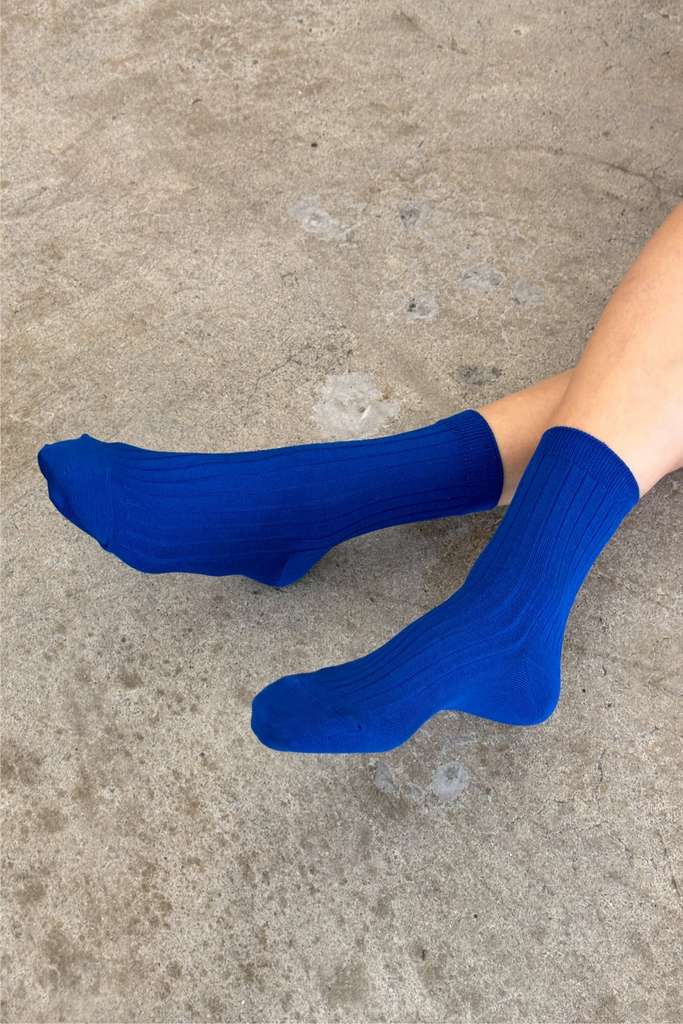 Le Bon Shoppe Her Socks in Cobalt at Parc Shop