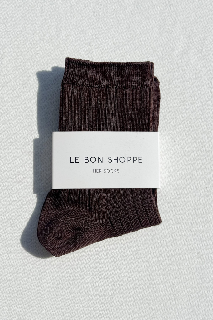 Le Bon Shoppe Her Socks in Coffee at Parc Shop | Minneapolis, MN