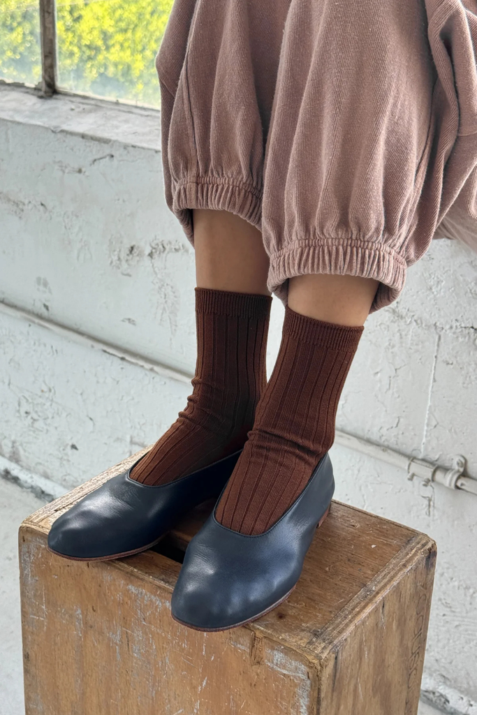 Le Bon Shoppe Her Socks in Coffee at Parc Shop | Minneapolis, MN