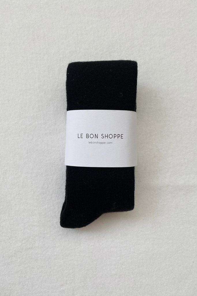 Le Bon Shoppe Long Warm Hiker Socks in Onyx at Parc Shop