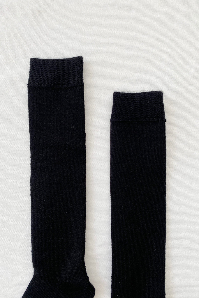 Le Bon Shoppe Long Warm Hiker Socks in Onyx at Parc Shop