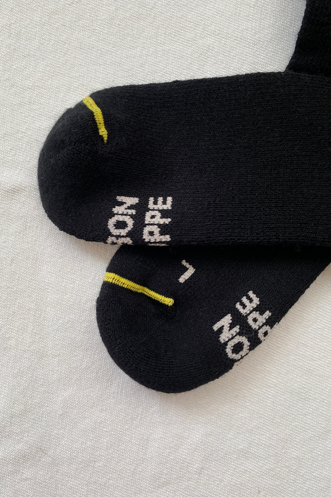 Le Bon Shoppe Long Warm Hiker Socks in Onyx at Parc Shop