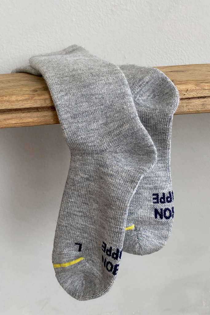Le Bon Shoppe Long Cozy Hiker Socks in Grey at Parc Shop