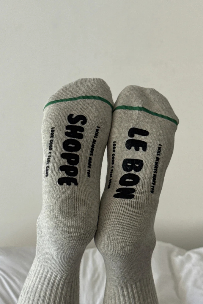 Le Specs Hugger Socks in Heather Grey at Parc Shop | Minneapolis, MN