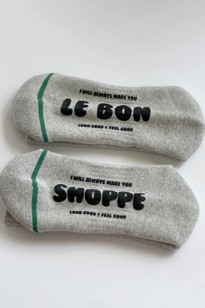 Le Specs Hugger Socks in Heather Grey at Parc Shop | Minneapolis, MN