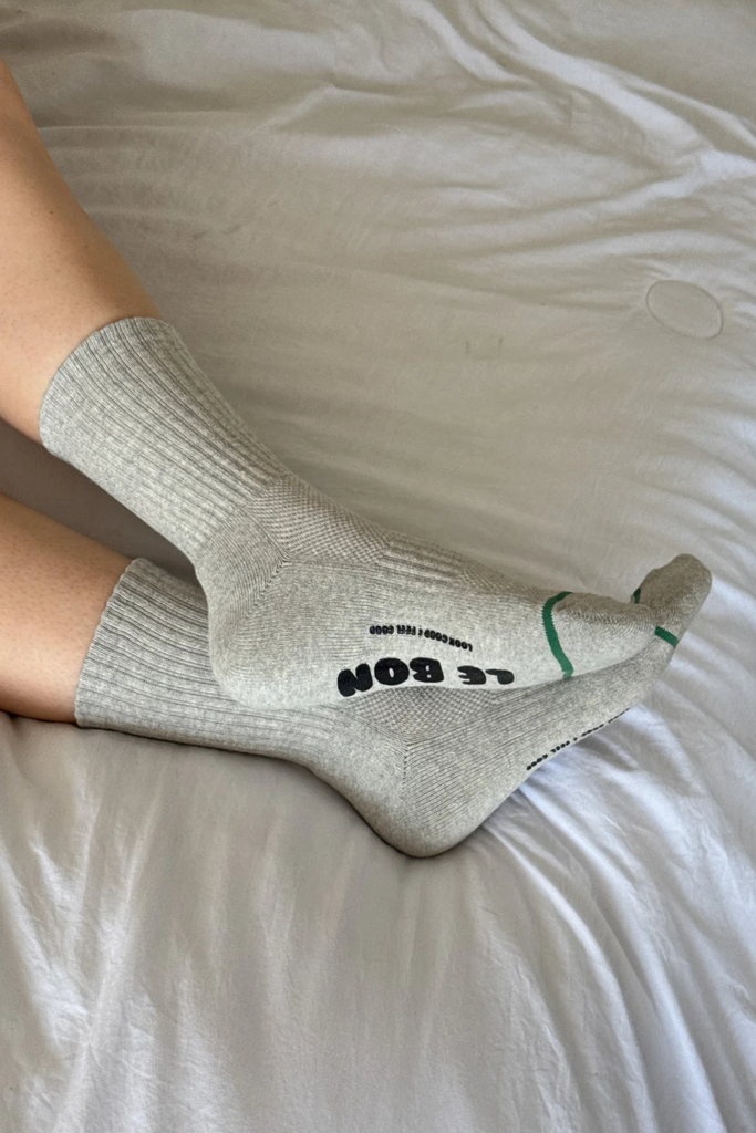 Le Specs Hugger Socks in Heather Grey at Parc Shop | Minneapolis, MN